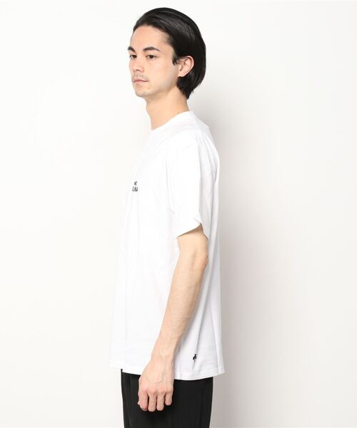「DESCENTE」 半袖Tシャツ S ホワイト メンズ