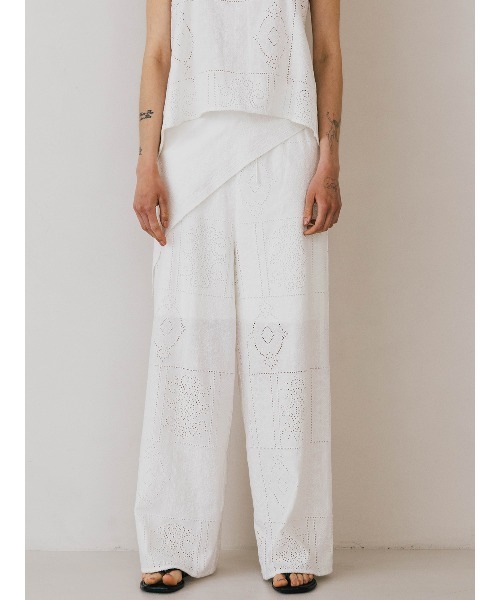 CREDONA（クレドナ） パンツ CUTWORK LACE PANTS/カットワークレース