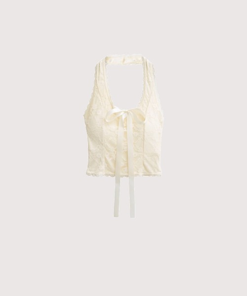 キャミソール Romantic Lace Halter Top LA POMME petit キャミソール Romantic Lace Halter Top