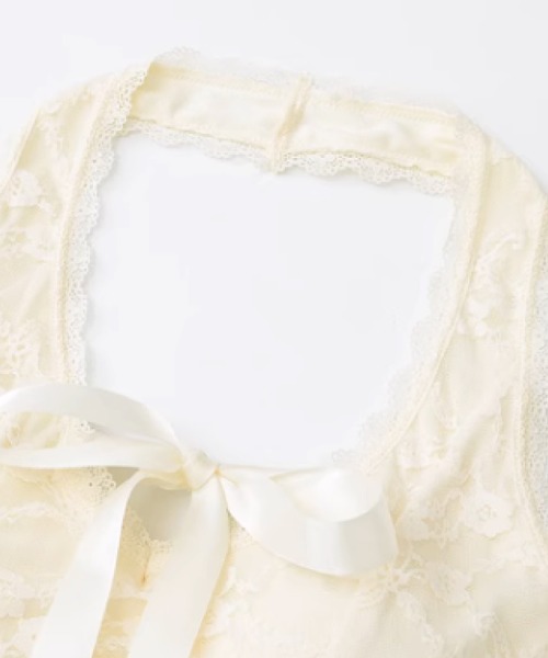 キャミソール Romantic Lace Halter Top LA POMME petit キャミソール Romantic Lace Halter Top