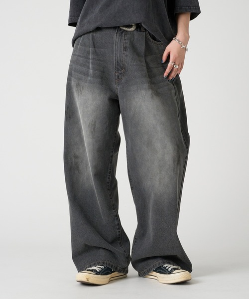 kutir ジーンズ ASSORTED TUCK BAGGY DENIM PANTS／アソート