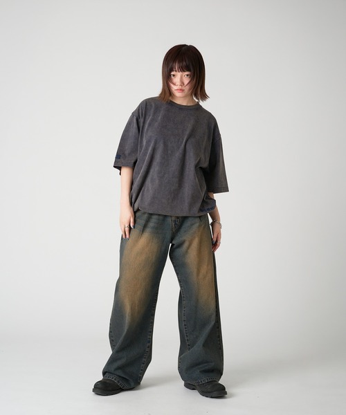 kutir ジーンズ ASSORTED TUCK BAGGY DENIM PANTS／アソート