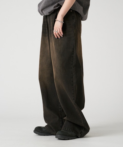 kutir ジーンズ ASSORTED TUCK BAGGY DENIM PANTS／アソート