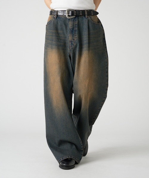 kutir（クティール） ワイドパンツ ジーンズ ASSORTED TUCK BAGGY