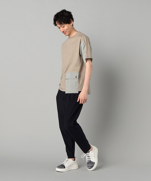 β MEN（ベータ・メン） tシャツ ストライプポケット Tシャツ メンズ