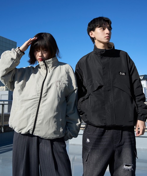 GW価格交渉可/ PeakURBANRESEARCH ナイロンジャケット JK-25SU002_BLACK_main.jpg