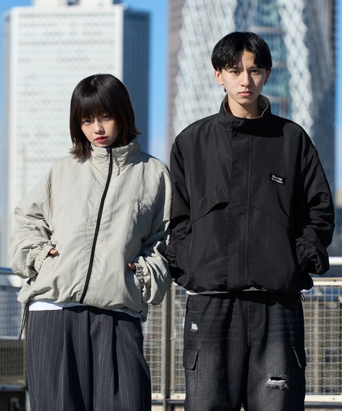 SAND  ブラックナイロンジャケット　L SAN SAN GEAR - 【25SS】ナイロン トラック ジャケット / NYLON