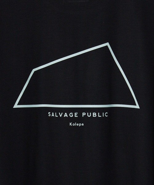「SALVAGE PUBLIC Kolepa」 半袖Tシャツ L ブラック メンズ