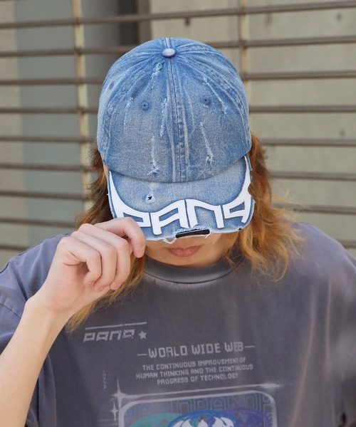 ROOP TOKYO キャップ 帽子 PANQ/パンク 2023 FW DESTORYED CAPS