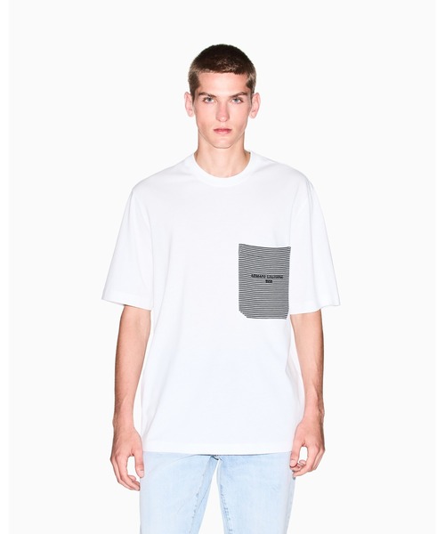 ◆A/X Armani Exchange◆ イーグル パッチ Tシャツ A | X ARMANI EXCHANGE Men's Logo Brand Short Sleeve T-Shirt
