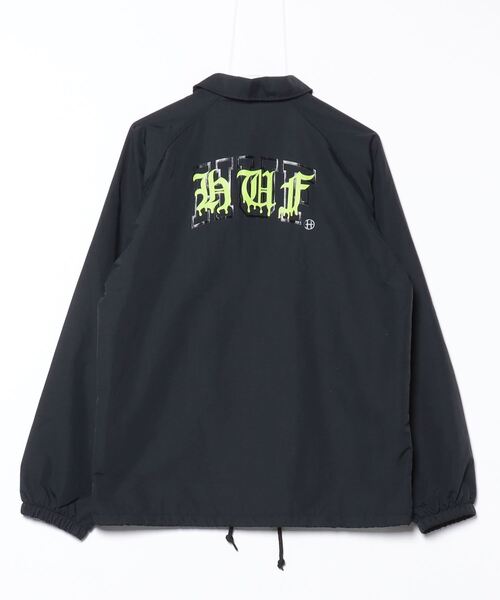 HUF TS02397BLACK 関税送料込 HUF 「HUF」 コーチジャケット S ブラック メンズ : ZOZOTOWN
