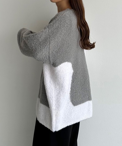 callautia（カラウティア） ニットカーディガン LARGE ブラック