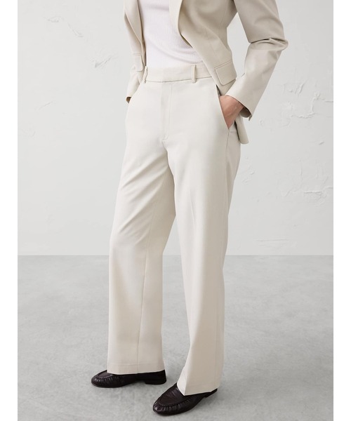 パンツ BANANA REPUBLIC FACTORY STORE　　ストレートハイライズスカルプテッドパンツ レディースの画像