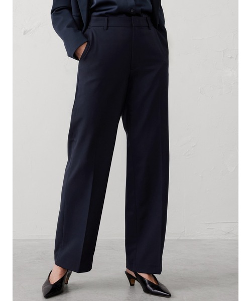 パンツ BANANA REPUBLIC FACTORY STORE　　ストレートハイライズスカルプテッドパンツ レディースの画像
