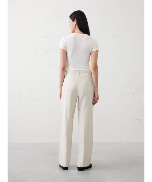 パンツ BANANA REPUBLIC FACTORY STORE　　ストレートハイライズスカルプテッドパンツ レディースの画像