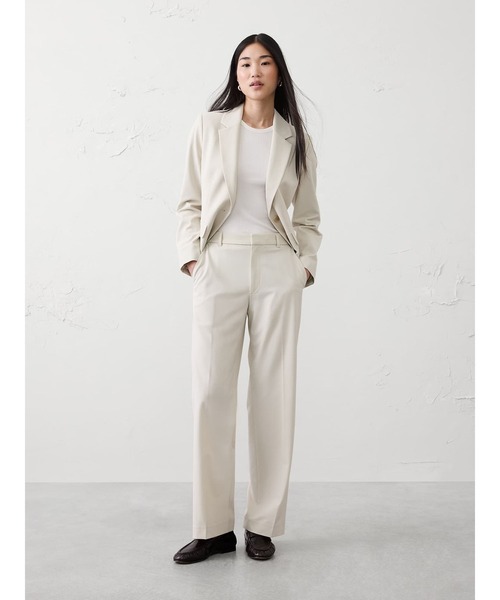パンツ BANANA REPUBLIC FACTORY STORE　　ストレートハイライズスカルプテッドパンツ レディースの画像