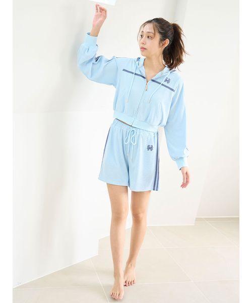 snidel home heart パーカー　ショートパンツ　セット　新品 MY MELODY】【接触冷感】総柄ショートパンツ（ショートパンツ