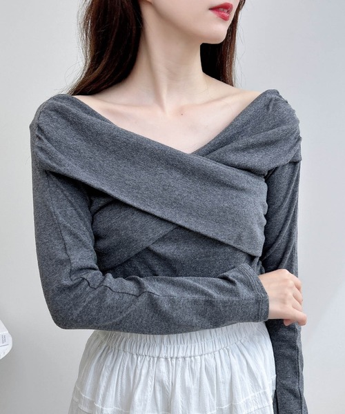 INGNI（イング） tシャツ 「WEB限定」カシュクールトップス レディース