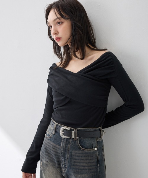 INGNI（イング） tシャツ カシュクールトップス レディース : ZOZOTOWN