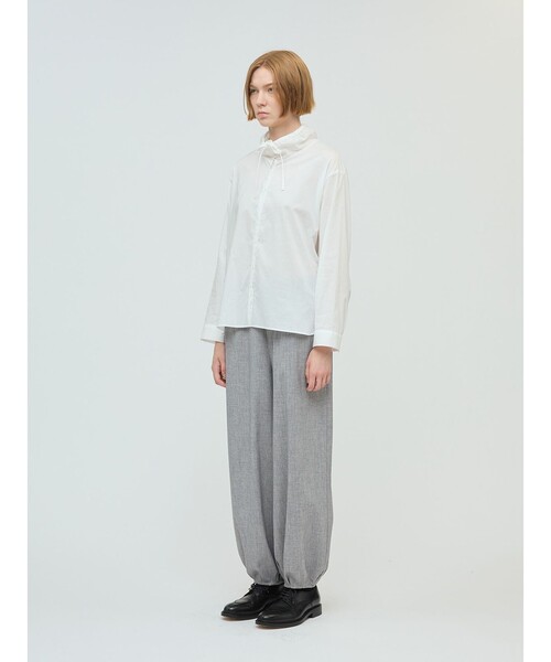 mizuiroind ブラウス シャツ mizuiro ind ギャザースタンド