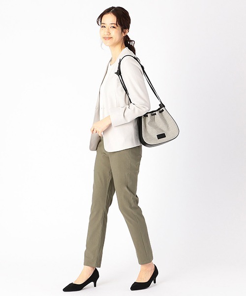 「COMME CA ISM」 ノーカラージャケット SMALL ホワイト レディース