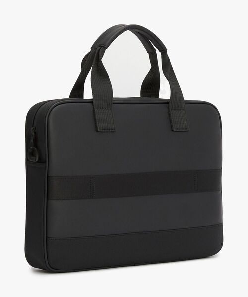 【美品】トミー・ヒルフィガー ブラック ビジネスバッグ　（laptop入ります） トミー・ヒルフィガー(Tommy Hilfiger) ビジネスバッグ