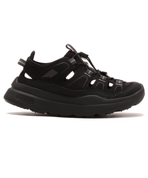 「KEEN」 ローカットスニーカー 24.5cm ブラック レディース