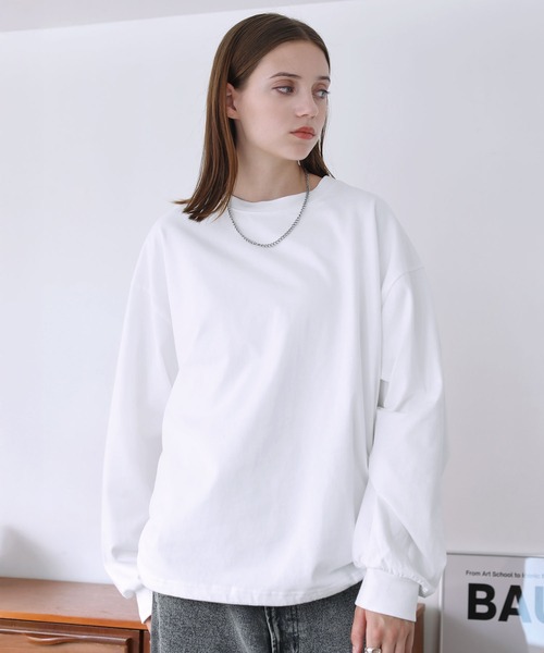 COMME des GARCONS ホワイトバルーンスリーブシャツ 春物 メンズ トップス シャツ バルーン袖 | FRYメンズファッション