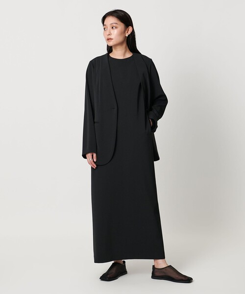 美品ユナイテッドアローズRIOPELE ノーカラー ジャケット&ストレートパンツ RIOPELE ノーカラー ジャケット
