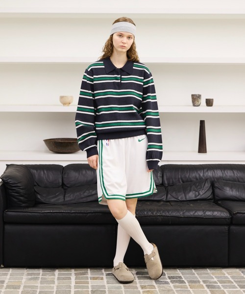 Soerte ソエルテ　マルチカラージャガードニットポロ　3 soerte（ソエルテ）の「MULTI COLLAR JACQUARD KNIT POLO/マルチカラー
