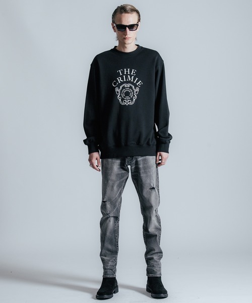 新品 CRIMIE ロゴ スウェット クライミー CRIMIE（クライミー） トレーナー スウェット EMBLEM LOGO CREW NECK