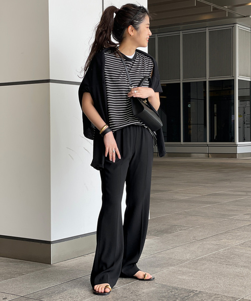 AP STUDIO イージーパンツ 34 ナチュラル レディース : ZOZOTOWN Yahoo  