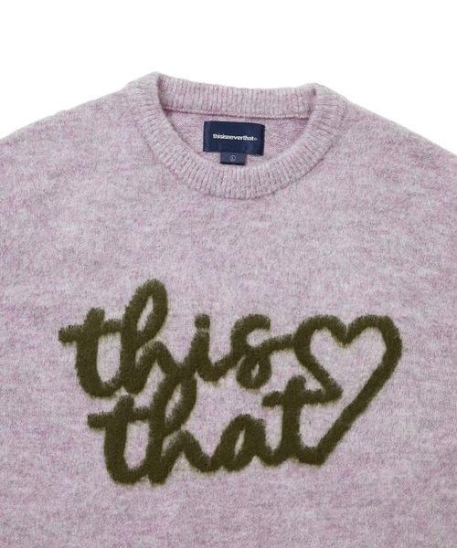 thisisneverthat（ディスイズネバーザット） セーター ニット Heart 