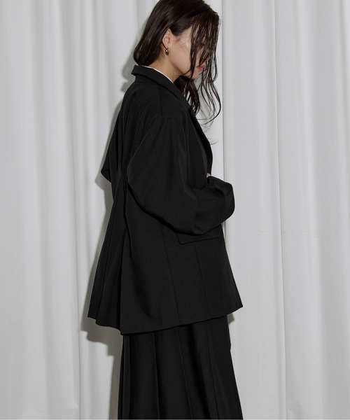 Ezick ジャケット テーラードジャケット back tuck jacket バック