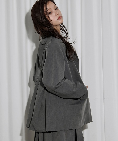 Ezick ジャケット テーラードジャケット back tuck jacket バック