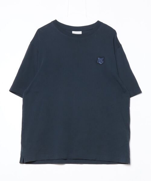 えおたけ 新品タグ付き　メゾンキツネ　ネイビー　半袖Tシャツ　 Sサイズ MAISON KITSUNE（メゾン キツネ） 半袖Tシャツ M ネイビー メンズ