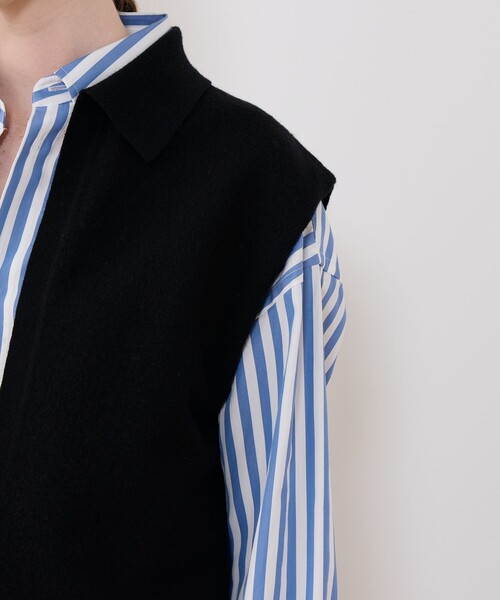 美品　アニベールエトワール　ジレ　ベスト　パール　¥77000→¥21700 美品 アニベールエトワール ジレ ベスト パール ¥77000→¥21700 美品