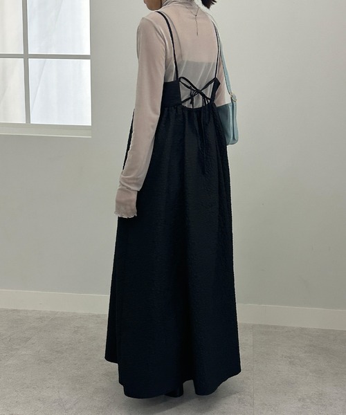 「solleim」 キャミソールワンピース M ブラック レディース_画像7