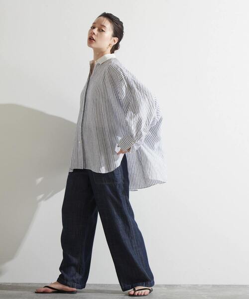 「Liesse」 長袖シャツ FREE ブルー レディース_画像7