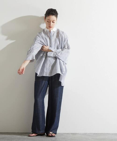 「Liesse」 長袖シャツ FREE ブルー レディース_画像8