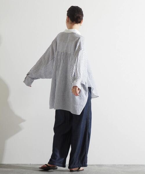 「Liesse」 長袖シャツ FREE ブルー レディース_画像9