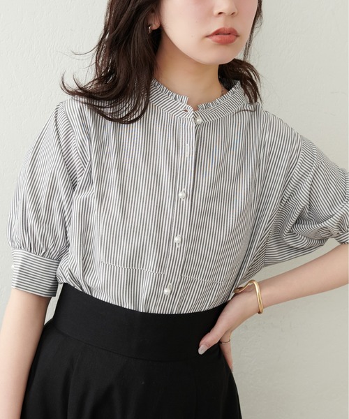 「natural couture」 半袖ブラウス FREE ブルー レディース_画像9