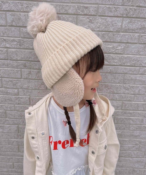 VIBGYOR ニット帽 ニットキャップ lulunoix/耳付きニット帽 N15167