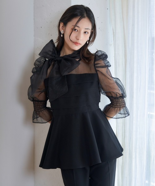 パンツドレス ribon organdy set up 【公式通販】