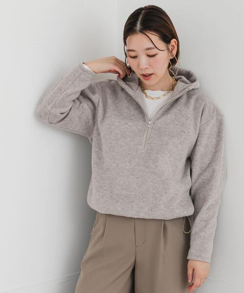 「F by ROSSO」 ジップアップパーカー FREE ベージュ レディース_画像5