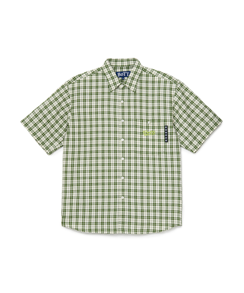 BoTT（ボット） シャツ PLAID SS SHIRT メンズ レディース : ZOZOTOWN