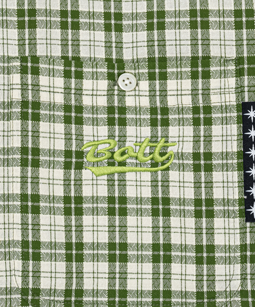 BoTT（ボット） シャツ 半袖 PLAID SS SHIRT メンズ レディース