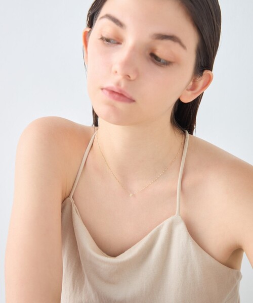 ネックレス 「レイヤード」 K10YG ダイヤモンド ネックレス レディースの画像