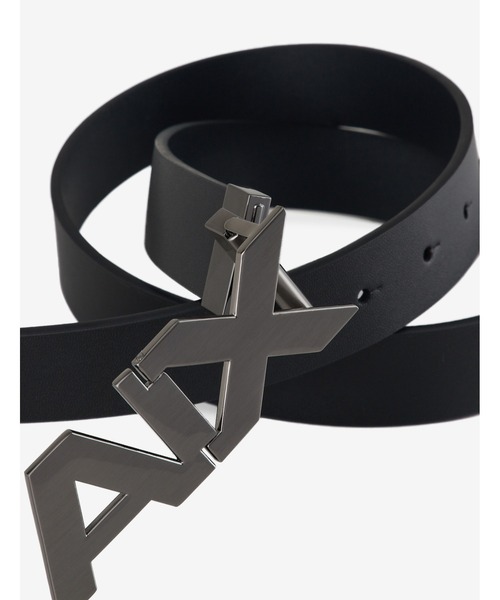 Armani Exchange 黒 レザー ベルト ARMANI EXCHANGE ベルト 「A|Xアルマーニ エクスチェンジ」A|X