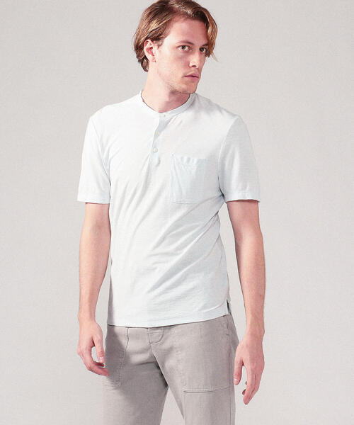 最新品 tシャツ MYH3363 ZOZOTOWN PayPayモール店 - 通販 - PayPayモール Tシャツ コットンリネン ヘンリーポケットTシャツ 新作セール